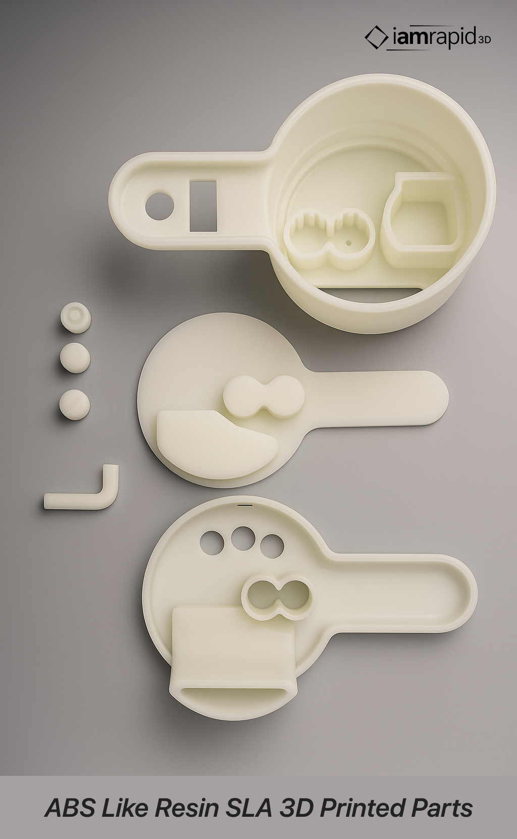 Multiple ABS-Like Resin SLA 3D printed parts